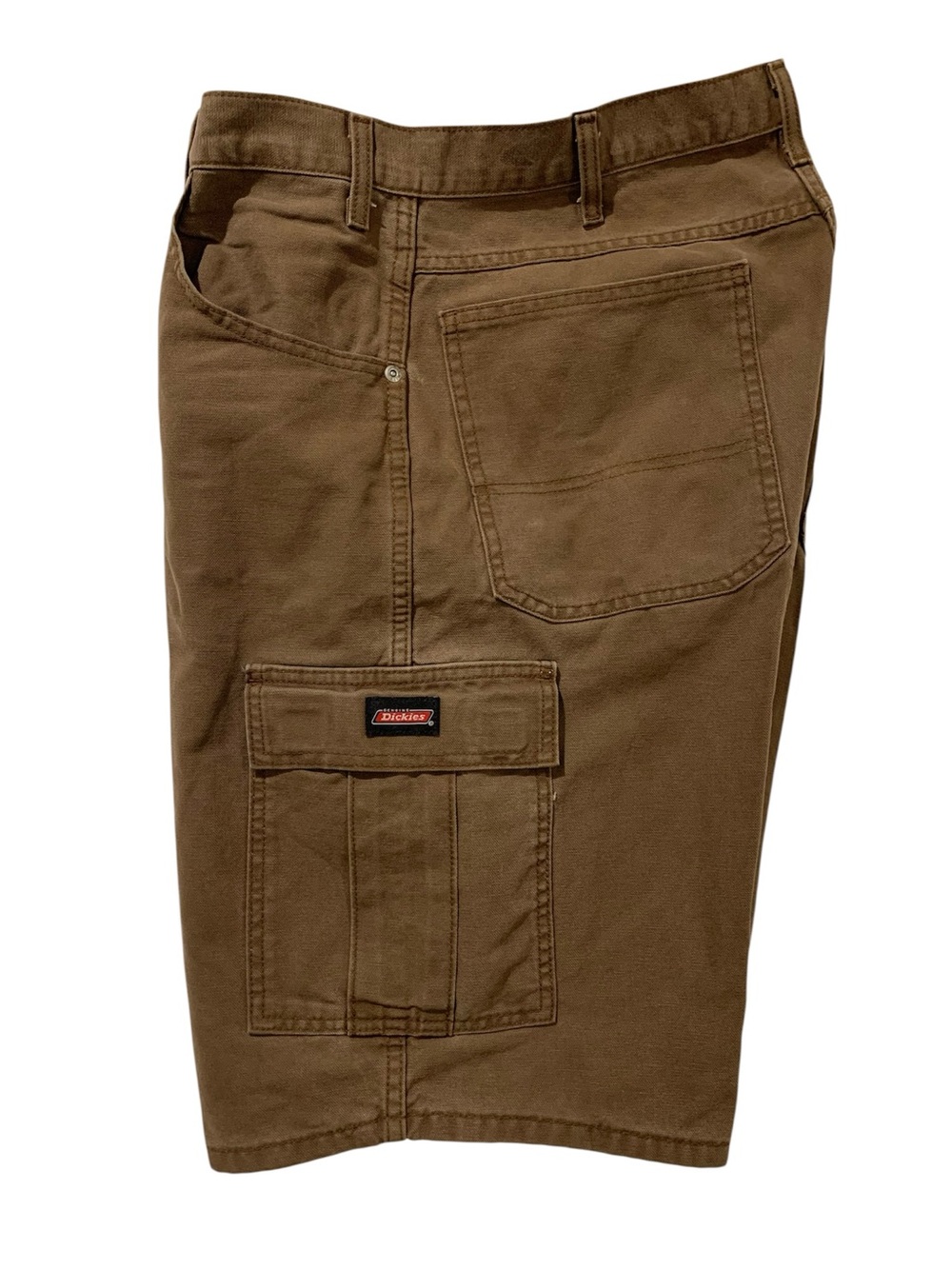 Dickies Cargo Shorts Size 36 Brown Duck Color Relaxed Fit Rugged Cotton Canvas